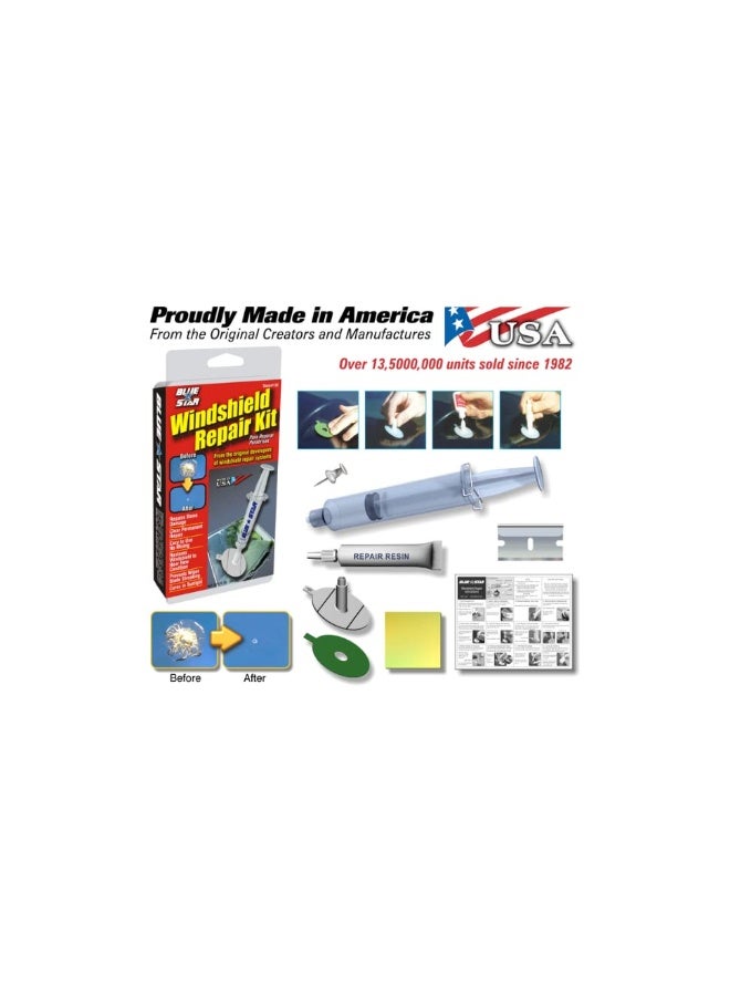 Blue Star طقم إصلاح زجاج السيارة من بلو ستار 027 أونصة سائلة - Image 2