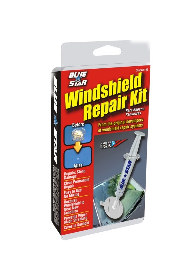 Blue Star طقم إصلاح زجاج السيارة من بلو ستار 027 أونصة سائلة - Image 3