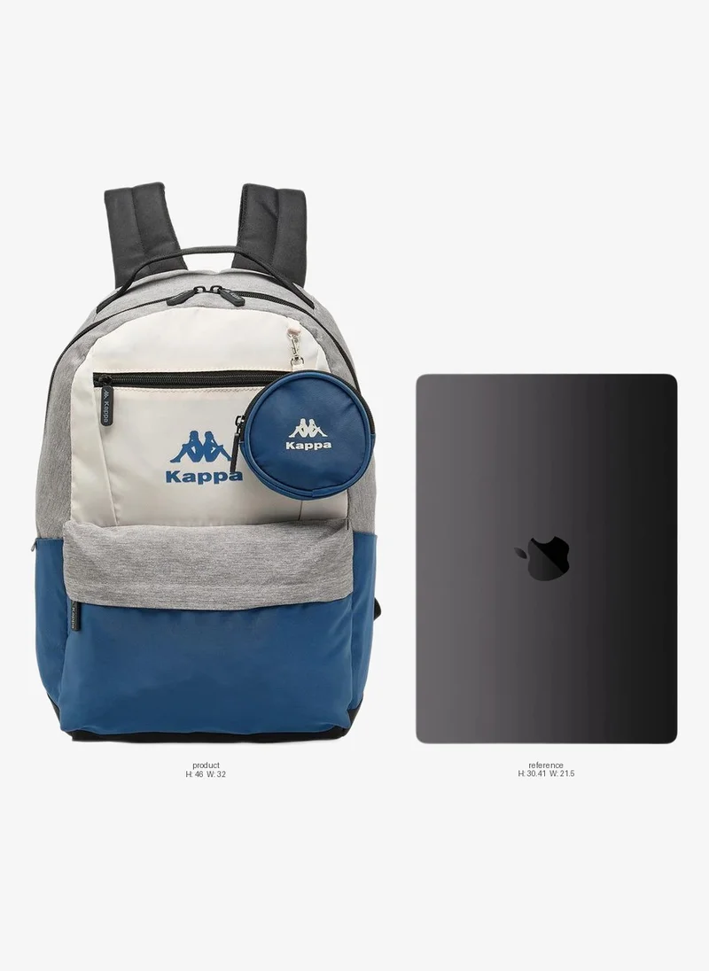 Kappa Colourblock School Backpack For Kids 13 Years+ With Detachable Pouch
