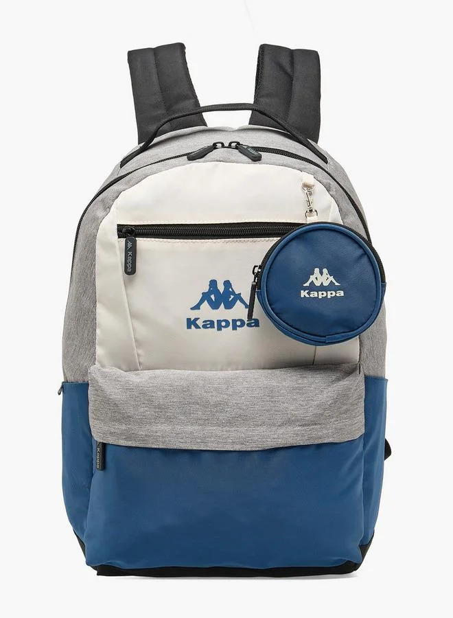 Kappa Colourblock School Backpack For Kids 13 Years+ With Detachable Pouch