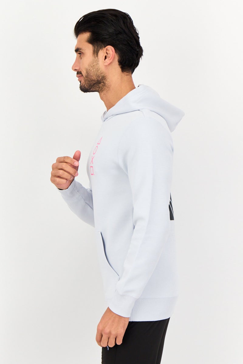 PUMA هودي خارجي بأكمام طويلة للرجال من بومّا × بلاي ستيشن، أزرق فاتح - Image 3