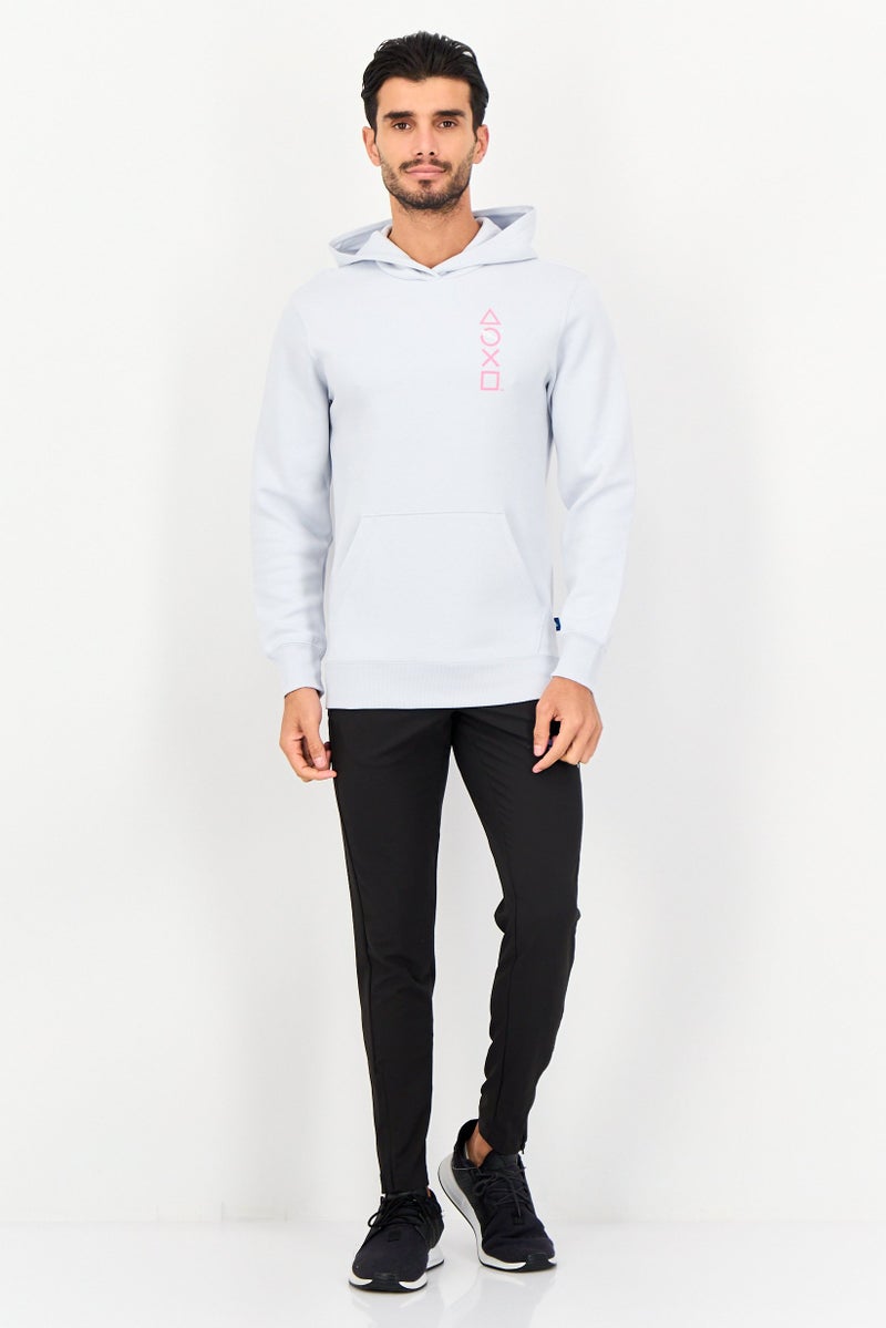 PUMA هودي خارجي بأكمام طويلة للرجال من بومّا × بلاي ستيشن، أزرق فاتح - Image 4