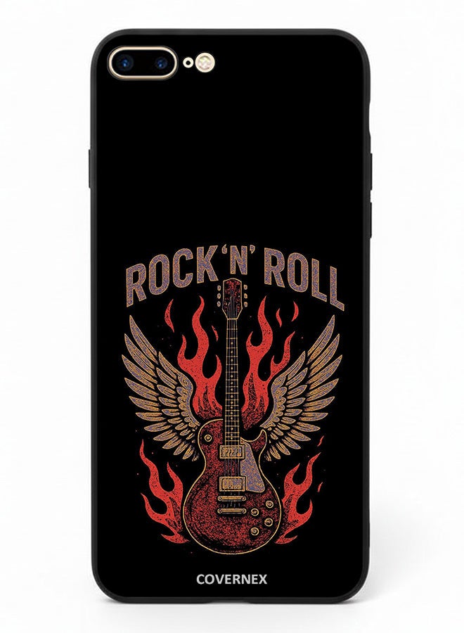 Covernex Apple iPhone 7 Plus Protective Case Cover Printed Featuring Rock N Roll Guitar Legend - Image 2