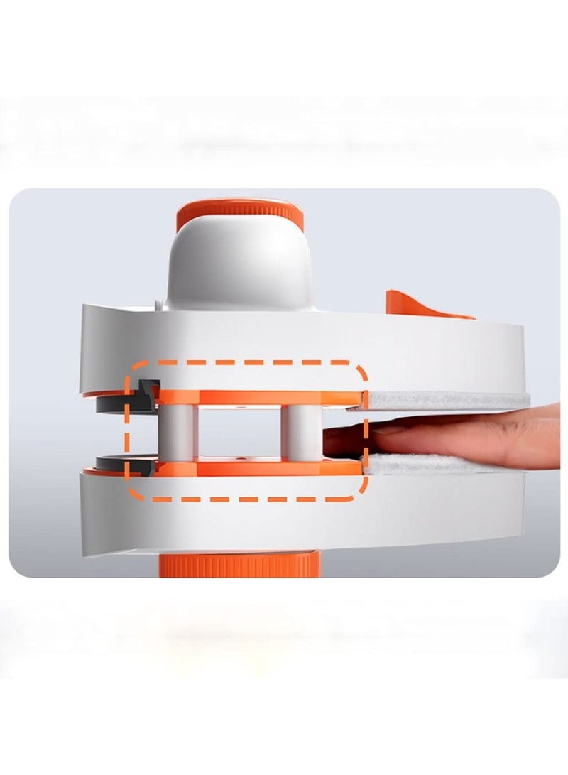 Zikra Magnetic Window Cleaner, Double-Sided Window Cleaner Glass Wiper Magnetic Cleaning Tools, 10-Files Adjustable, Suitable for Glass with Thickness of 0.2-1.0 Inches (5-25mm) - Image 3