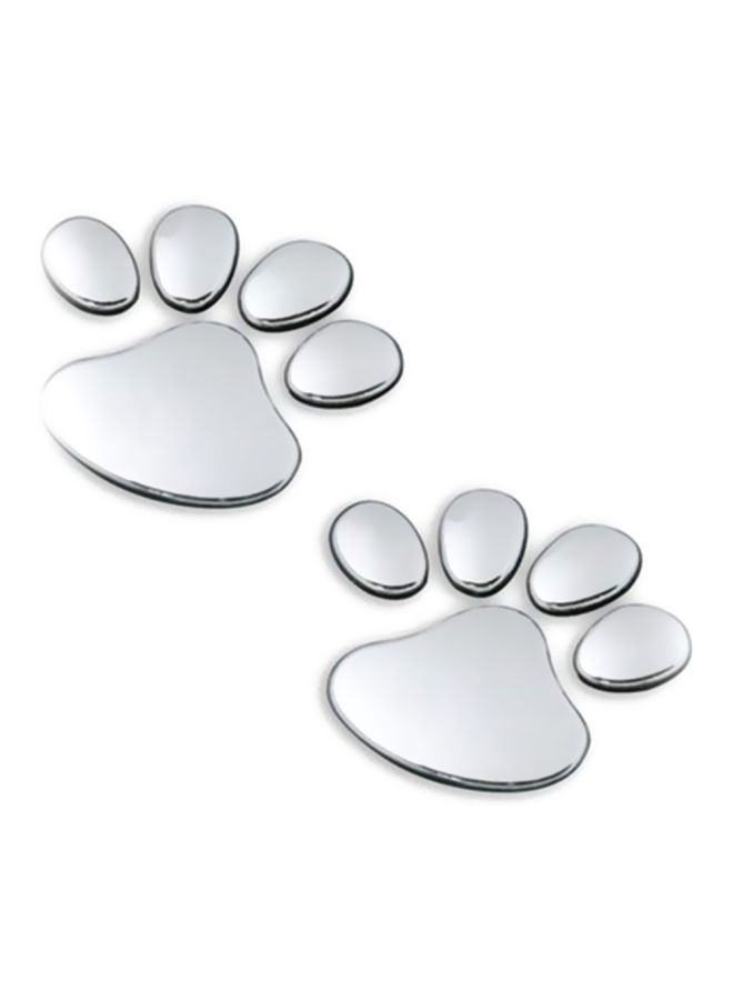 NIBEMINENT Dog Bear Footprints Car Sticker - Image 1