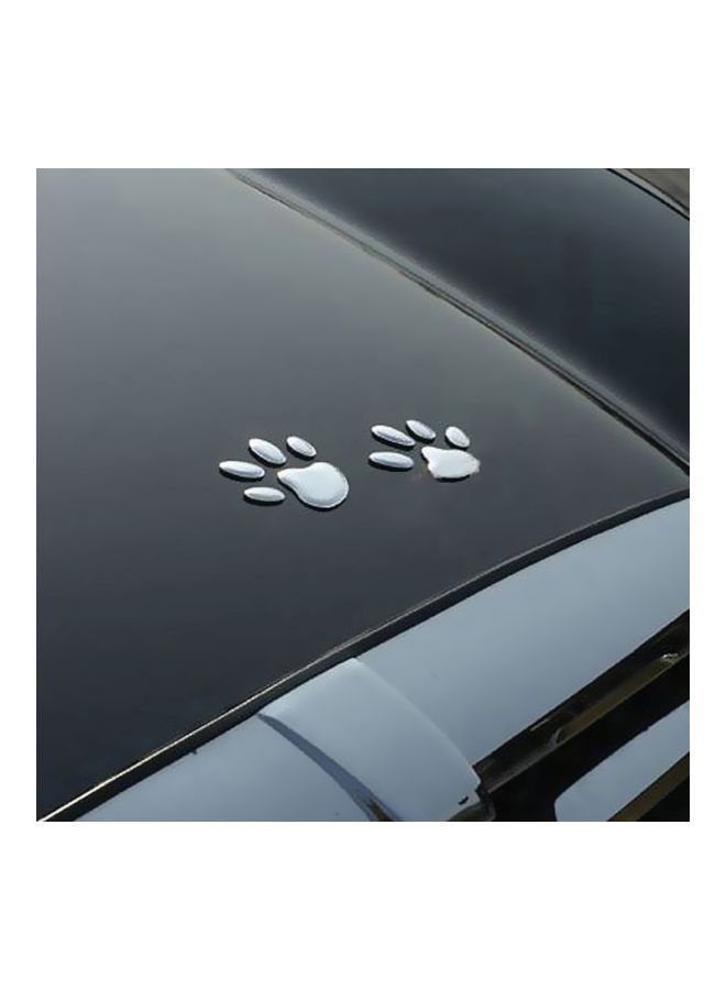NIBEMINENT Dog Bear Footprints Car Sticker - Image 4