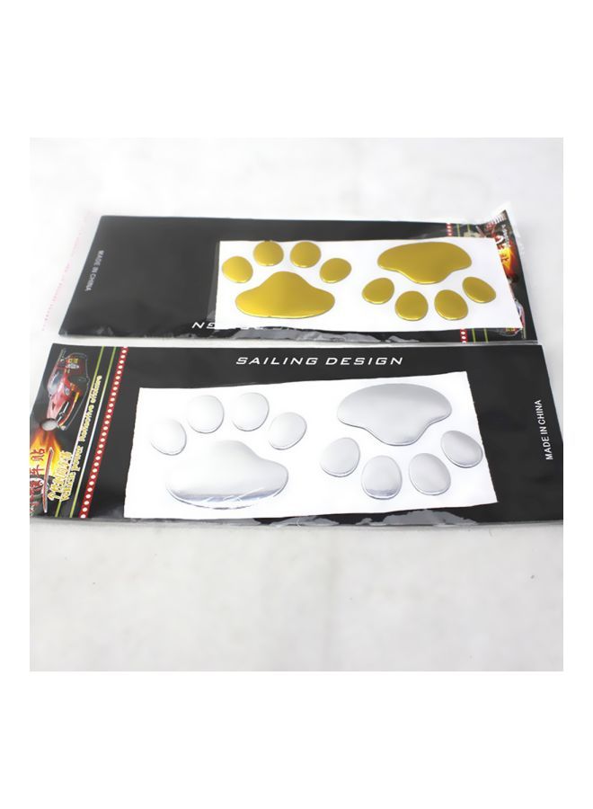 NIBEMINENT Dog Bear Footprints Car Sticker - Image 5