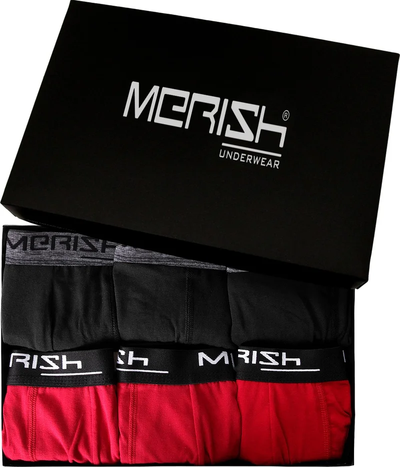Merishopping Men's 6-Pack Premium Lycra Boxer (BOXED PRODUCT)