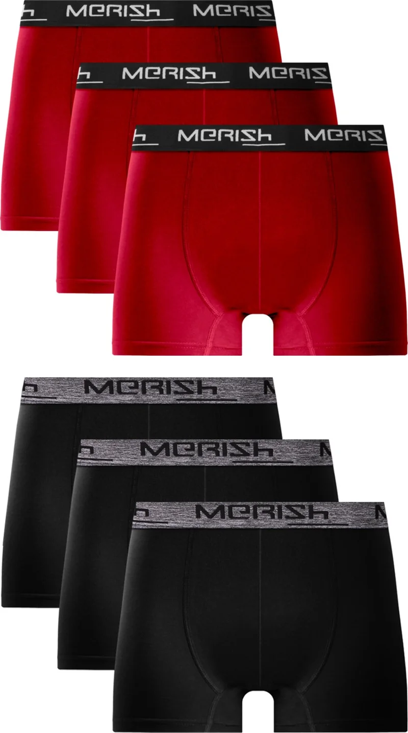 Merishopping Men's 6-Pack Premium Lycra Boxer (BOXED PRODUCT)
