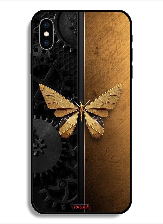 Tolwak - Protective Case For Apple iPhone X Steel Butterfly - Image 1