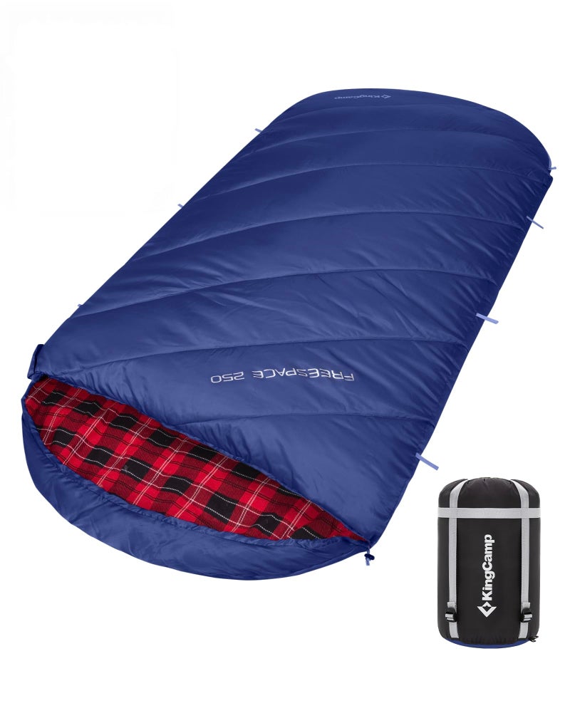 KingCamp Sleeping Bag for Adults Cold Weather Warm Extra Wide Big Tall XL Portable Waterproof Flannel Sleeping Bags Essentials Gear Accessories for Camping Backpacking Hiking Indoor Outdoor - Image 2