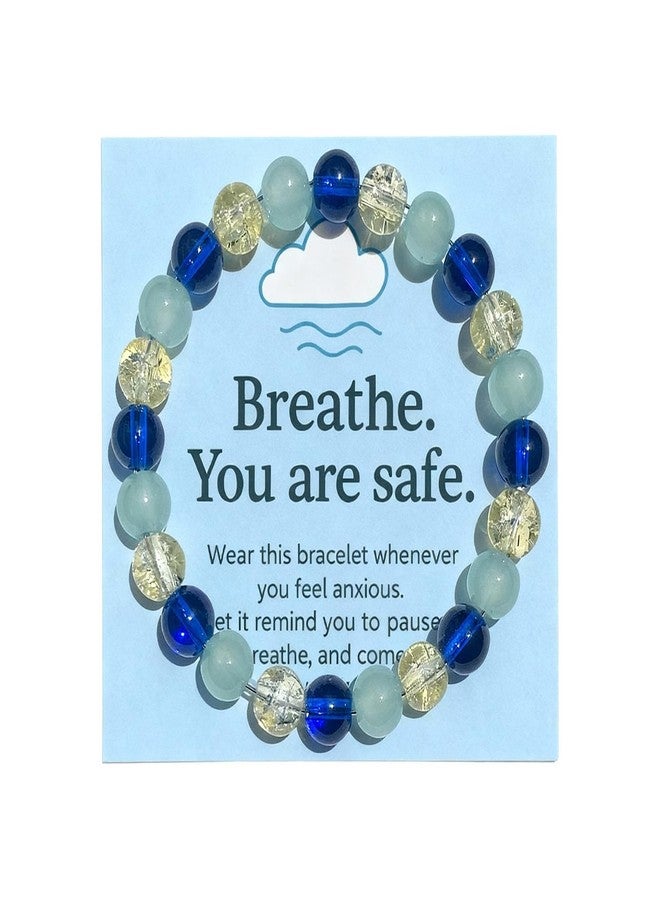 Your Always Charm Anxiety Fidget Bracelet for Women Natural Stone Jewelry Triple Protection Calming Stress Relief Bracelet for Mental Balance and Relaxation Gifts - Image 1