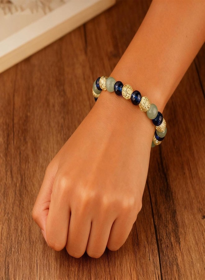 Your Always Charm Anxiety Fidget Bracelet for Women Natural Stone Jewelry Triple Protection Calming Stress Relief Bracelet for Mental Balance and Relaxation Gifts - Image 3