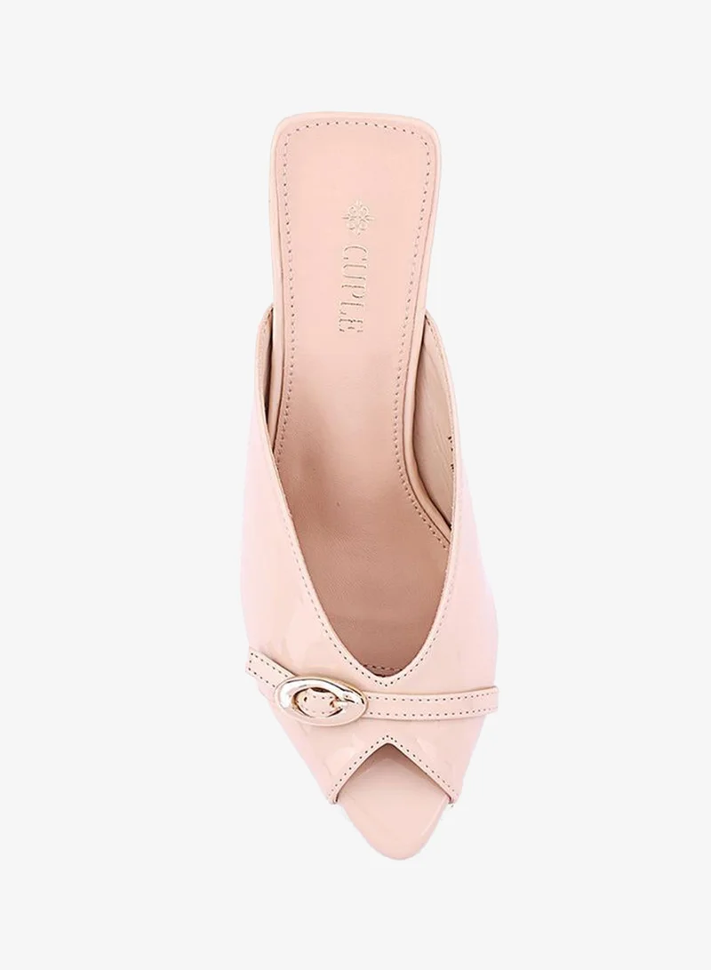 Cuple Beige Elegant heel slippers designed for a chic look. for Women | Best Price UAE