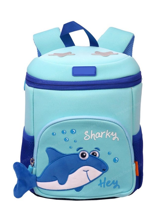Toyshine Toyshine Sharky Backpacks for Kids Girls Boys Cute Toddler Backpack Preschool Nursery Travel Bag - Mini S - Light blue - Image 1
