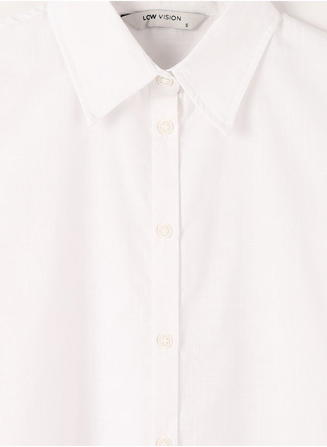 Plain Oversize Women's Shirt Tunic