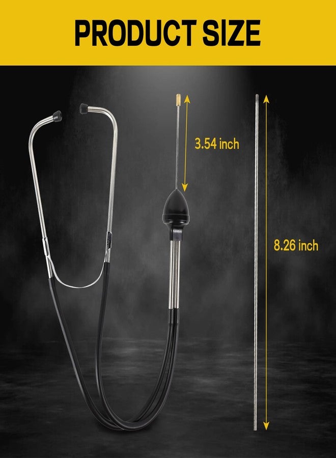 Ongfuwu Automotive Stethoscope, Mechanic Stethoscope Sensitive Hearing Tool, Car Mechanic Cylinder Engine Diagnostic Instrument, Universal Tool for Cars, Trucks, SUVs - Image 2