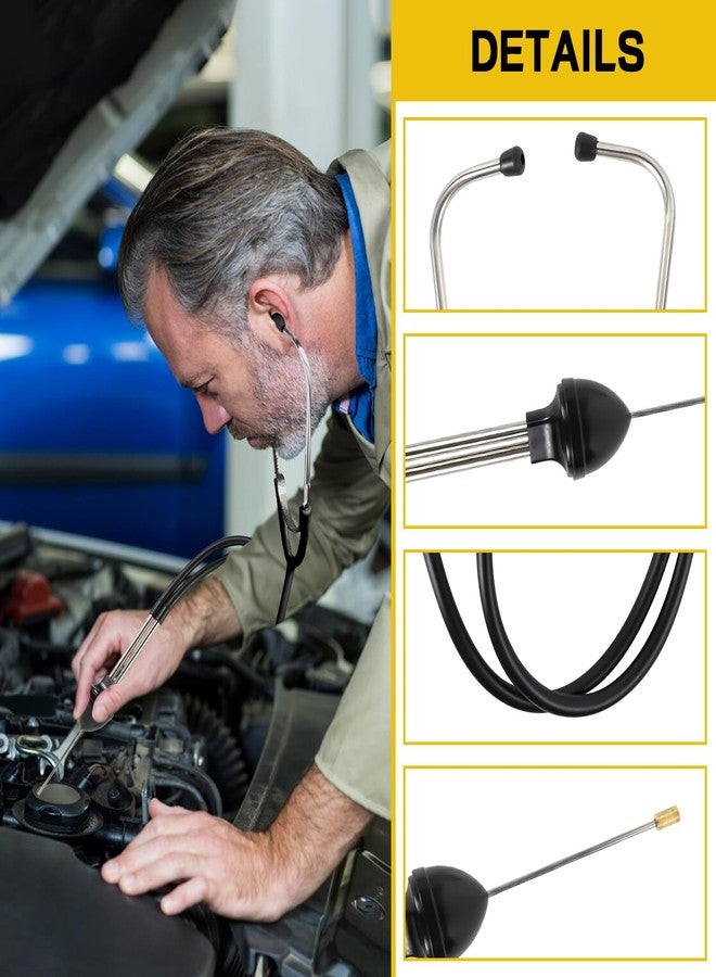 Ongfuwu Automotive Stethoscope, Mechanic Stethoscope Sensitive Hearing Tool, Car Mechanic Cylinder Engine Diagnostic Instrument, Universal Tool for Cars, Trucks, SUVs - Image 3