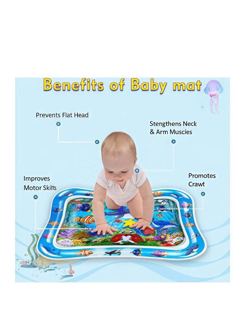 FLYHSO 26 x 20 x 4 inches   advanced inflatable water cushion is the perfect entertainment and gaming center for infants and young children, stimulating their growth. Inflatable water cushion - Image 3