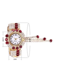 Women's Bangle Watch Quartz Shiny Gold Watch with Crystal Rhinestones Diamonds Wrist Jewelry Fashion Ladies Bracelet Watch Elegant Bracelet Wrist Watch (Red) - pzsku/ZC83B4BA34A80B94DD3AAZ/45/_/1705649311/3167a818-be93-4aa5-9bb3-fc04feee3c07