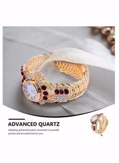 Women's Bangle Watch Quartz Shiny Gold Watch with Crystal Rhinestones Diamonds Wrist Jewelry Fashion Ladies Bracelet Watch Elegant Bracelet Wrist Watch (Red) - pzsku/ZC83B4BA34A80B94DD3AAZ/45/_/1705649312/206f4bb3-ed5a-40ba-9718-dbab9c971052