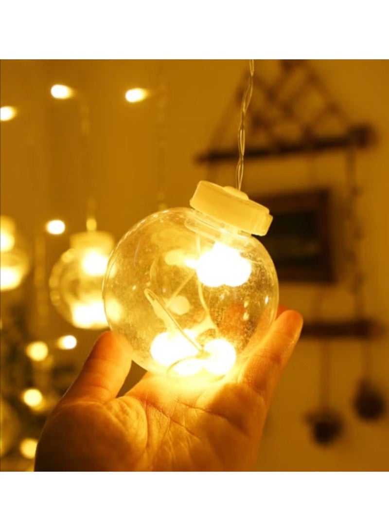 Outdoor Wish Ball String Lights, Garden Decorative Fairy Lights, Glass Hanging Party Lights for Wedding Christmas Party Diwali - Image 4