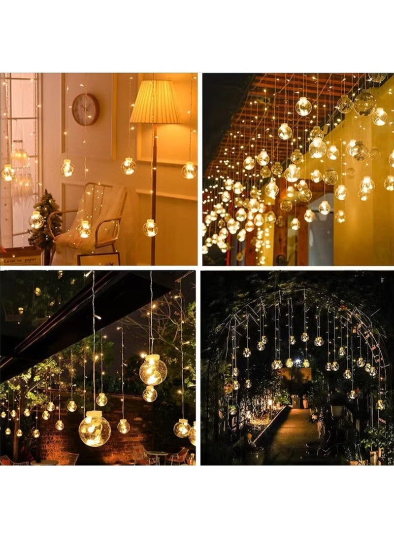 Outdoor Wish Ball String Lights, Garden Decorative Fairy Lights, Glass Hanging Party Lights for Wedding Christmas Party Diwali - Image 5