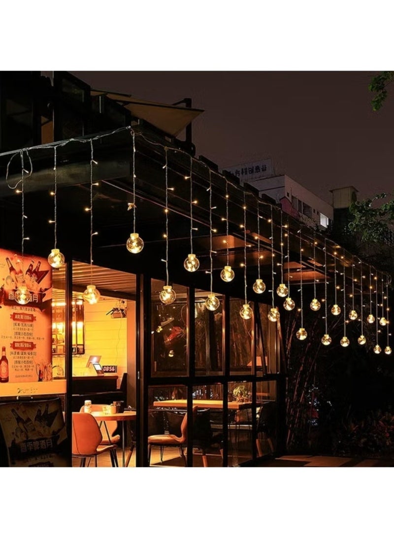 Outdoor Wish Ball String Lights, Garden Decorative Fairy Lights, Glass Hanging Party Lights for Wedding Christmas Party Diwali - Image 3