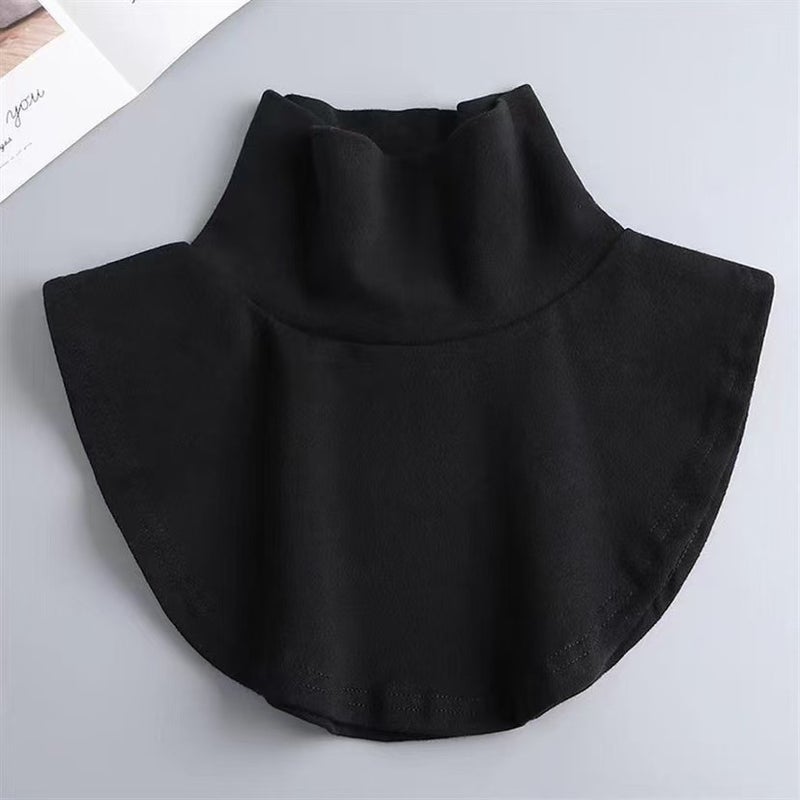 Women'S Solid Color High Elastic Fleece High Collar Fake Collar Base Decoration Collar Wool Warm Cervical Spine Protection In - Image 5
