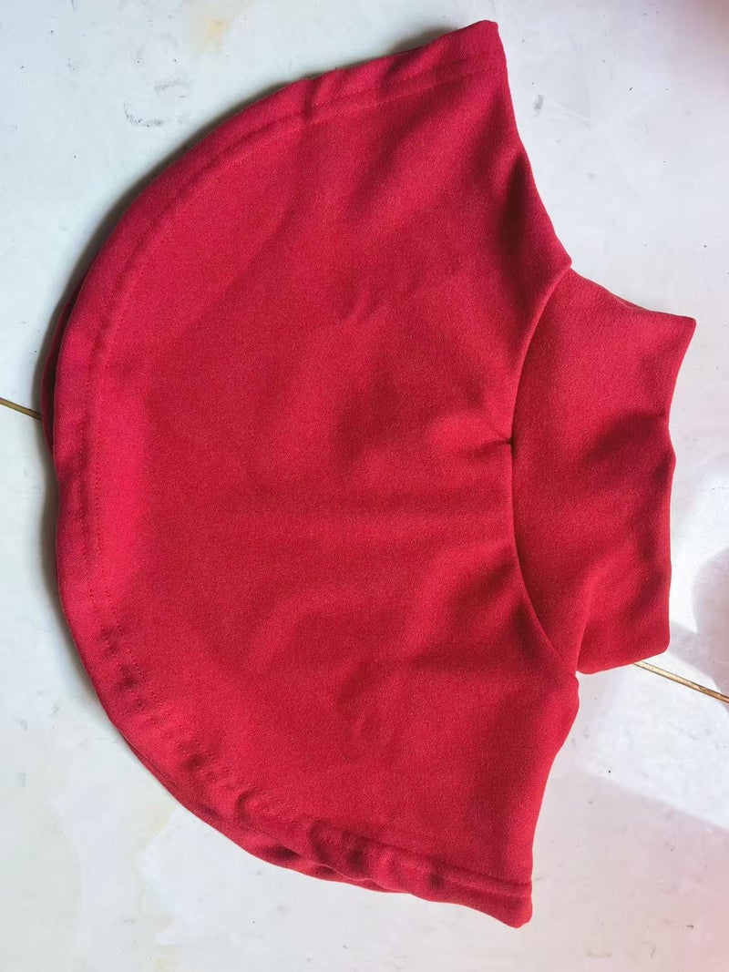Women'S Solid Color High Elastic Fleece High Collar Fake Collar Base Decoration Collar Wool Warm Cervical Spine Protection In - Image 1