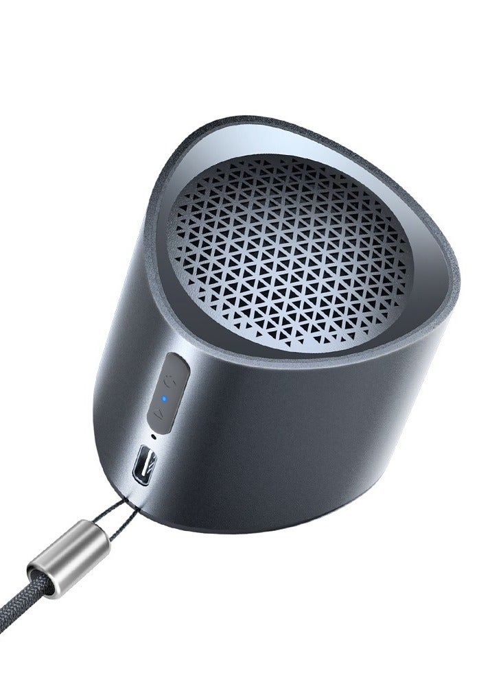 Tronsmart Nimo Portable Bluetooth Speaker, Super-Compact Design, Metal Craft, Mini Speaker with Lanyard, IPX7 Waterproof for Shower, 12 Hours, Stereo Pairing, Hands-Free Call, 1 Pair, Black & Gold. - Image 2