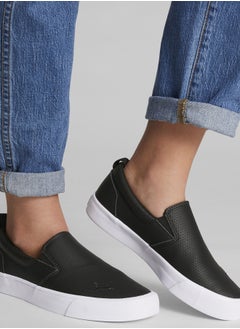 PUMA Bari Womens Black Slip On Comfort Perf Sneakers  - Image 3
