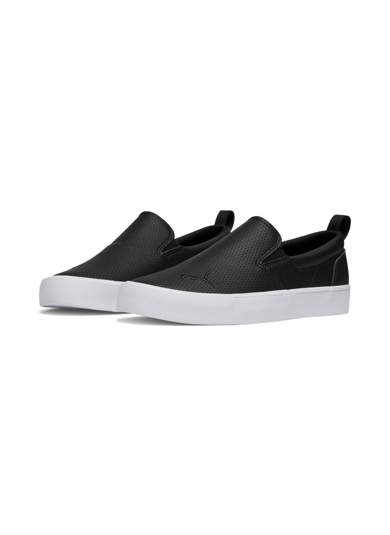 PUMA Bari Womens Black Slip On Comfort Perf Sneakers  - Image 5