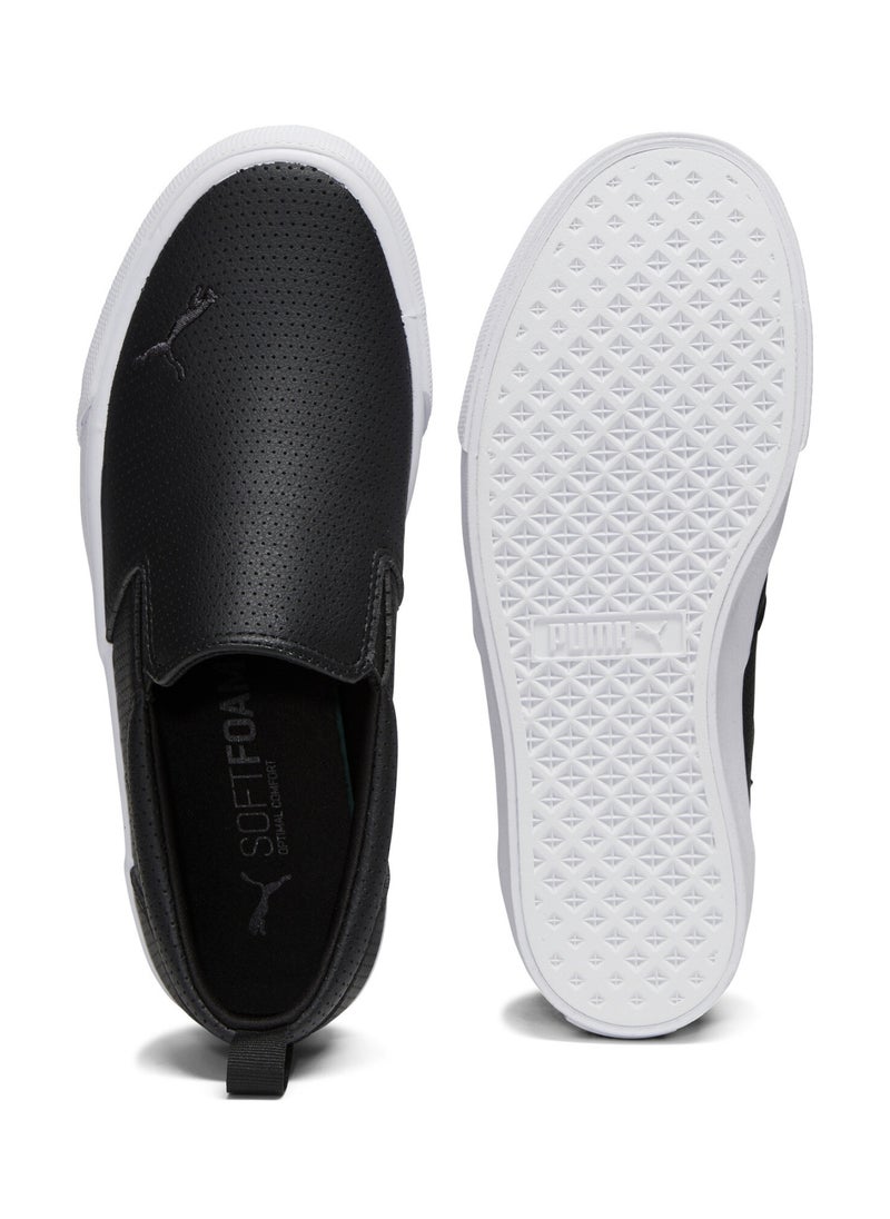 PUMA - Bari Womens Black Slip On Comfort Perf Sneakers - Image 1