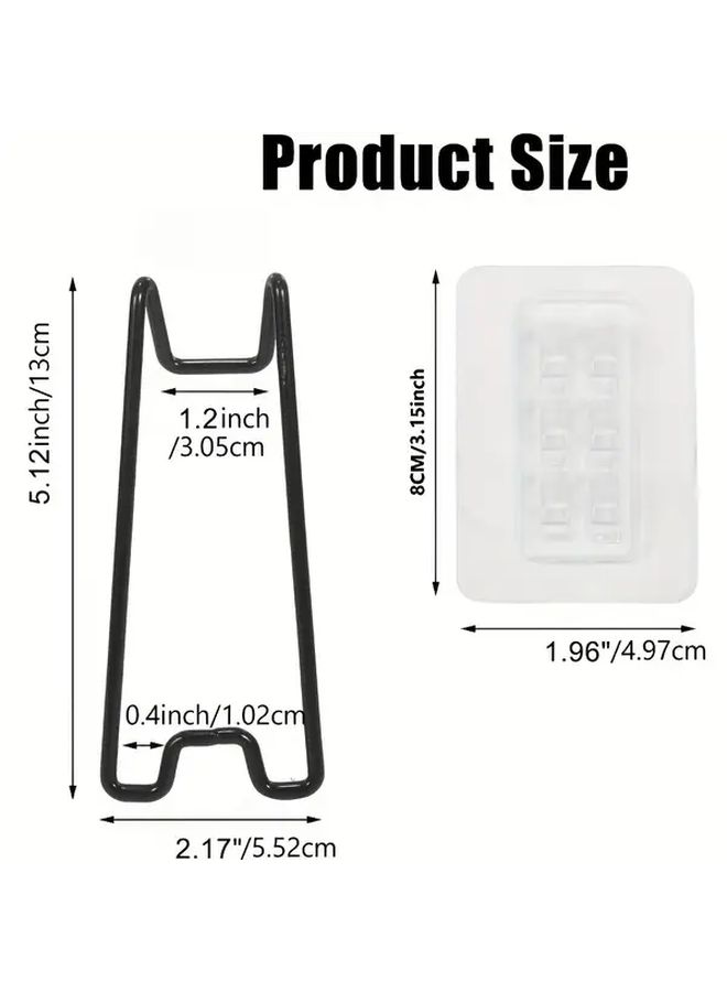 Black Bohemian Metal Photo Frame Stand Adjustable Height 5.9 to 10.2 Inches - Image 3