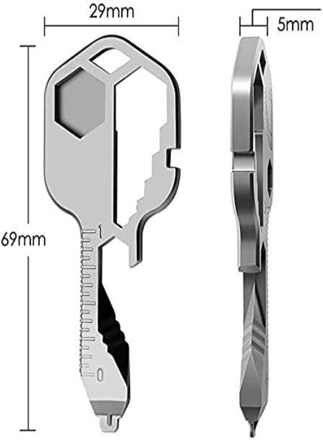 24-In-1 Keychain Multi-functional Portable Key Tool  - Image 4