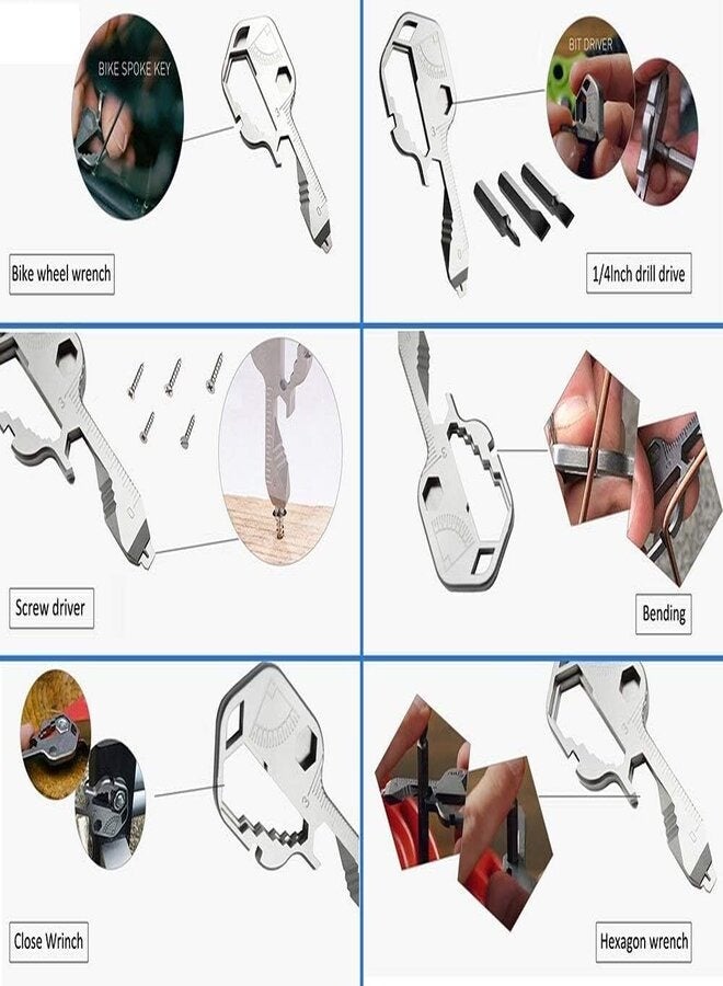 24-In-1 Keychain Multi-functional Portable Key Tool  - Image 5
