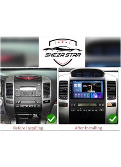 SHEZA STAR Android Car Stereo for Toyota Prado 2004-2009 6GB RAM 128GB ROM Support SIM Card, Carplay, Mirror Link Wi-Fi BT, Radio GPS Navigation, 9 Inch IPS Touch Screen with AHD Camera Included  - Image 2