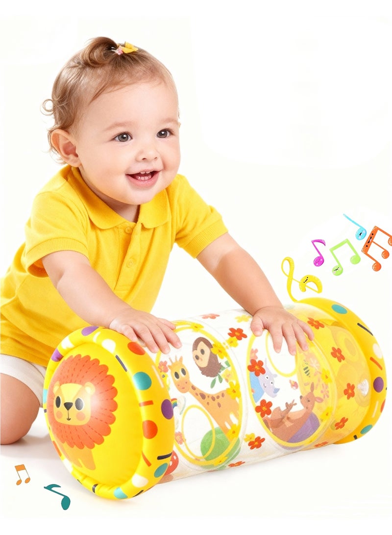 Inflatable Activity Roller, Crawling & Walking Baby Toys for 6-12 Months Glowing, Tummy Time Sensory Development Toys for Boys, Girls - Image 1