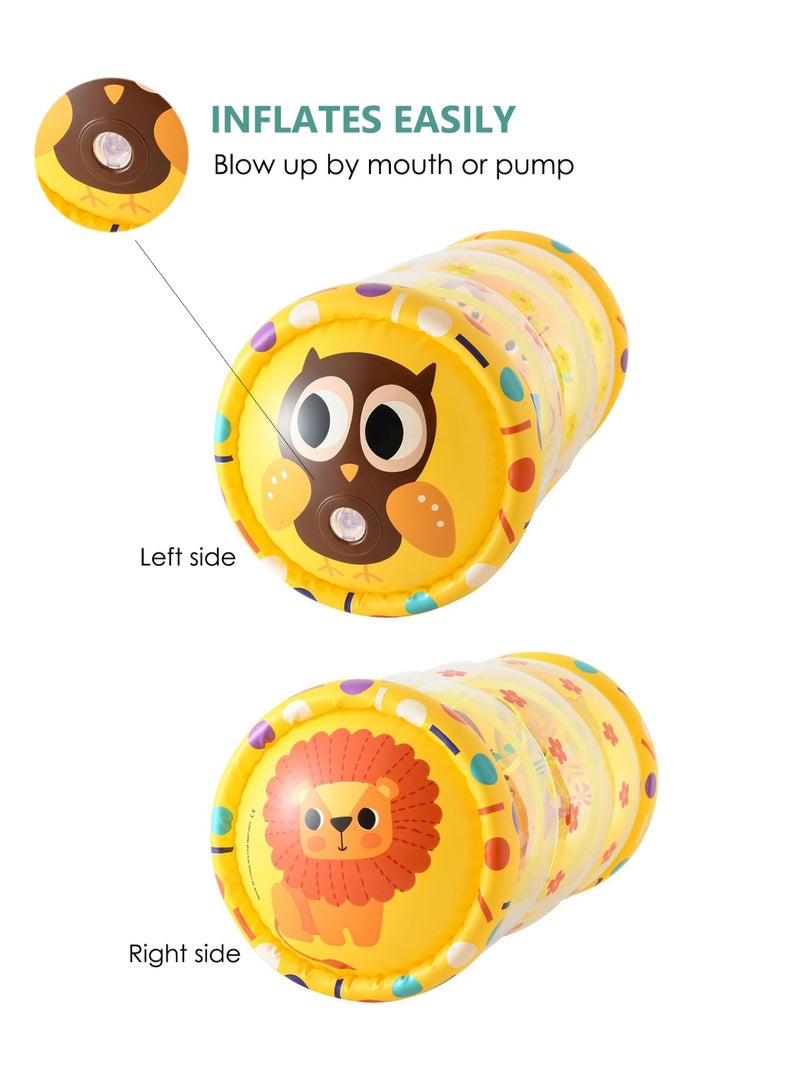 Inflatable Activity Roller, Crawling & Walking Baby Toys for 6-12 Months Glowing, Tummy Time Sensory Development Toys for Boys, Girls - Image 4