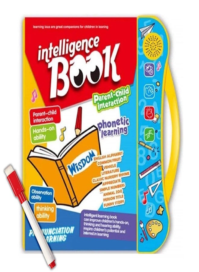 NHR Kids Intelligence English Letters & Words Learning Sound Book - Fun Educational Toys, Activities with Numbers, Shapes, Animals Phonetic Learning for Toddlers (E-Book, Multi) - Image 1