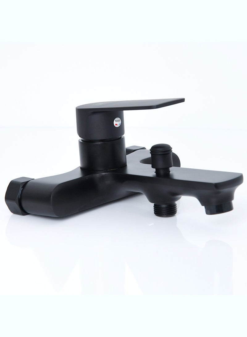 MAAT MT4100B Bath Mixer – With Black Color Shower Set | Modern Zinc Body | Sleek Black Finish  - Image 1