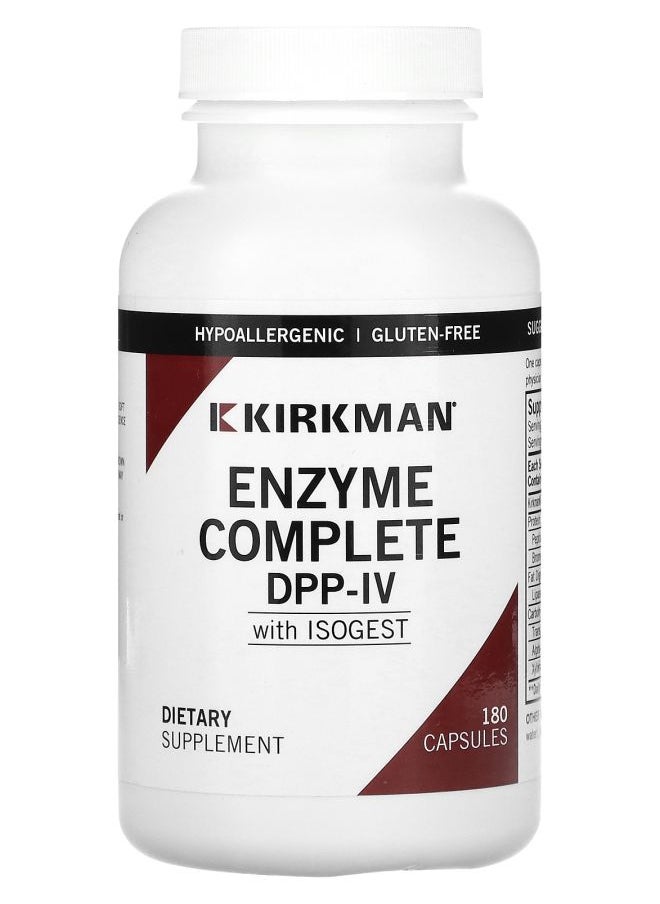 Kirkman Labs - Enzyme Complete DPP-IV With ISOGEST 180 Capsules - Image 1