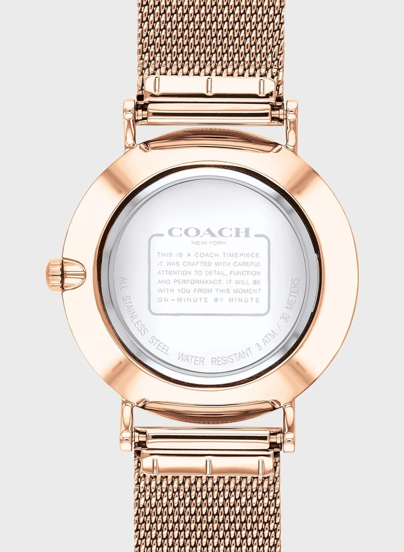 COACH Perry Mesh Strap Analog Watch