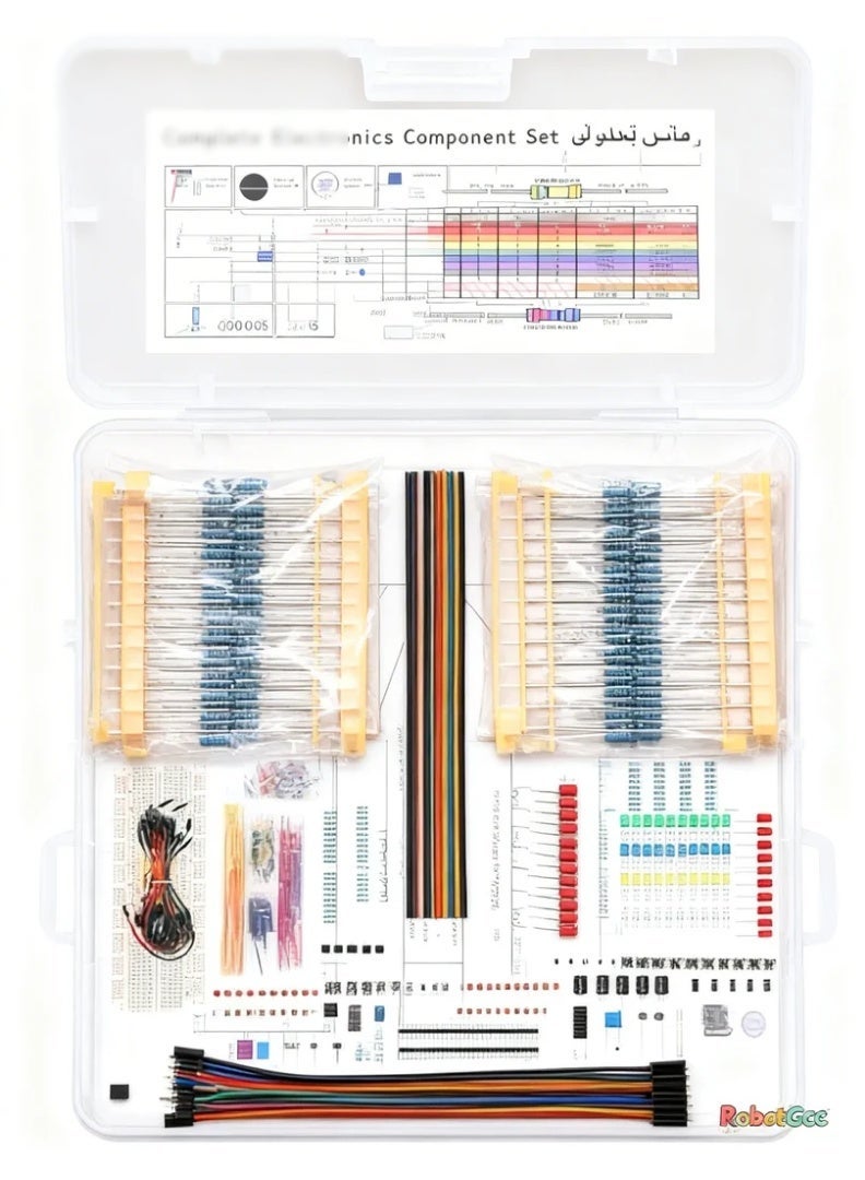وبوت جي سي سي طقم لوحة تجارب MB-102 بعدد 830 نقطة لأردوينو UNO R3، مجموعة إلكترونيات للمبتدئين مع أسلاك توصيل، وحدة طاقة، مقاومات وLED، طقم تعلم STEM DIY للمبتدئين - Image 4