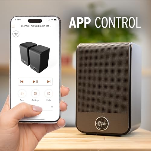 Klipsch مكبرات الصوت المحيطي Klipsch Flexus SURR 100 بتقنية Dolby Atmos الغامرة - أسود - Image 5