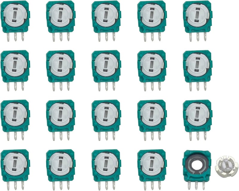 Onyehn 20pcs Replacement Trimmer Potentiometer Sensor for Xbox One,PS3,PS4 Switch Pro Controllers,Gasket Repair Parts for Thumb Stick Analog Joystick - Image 1