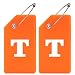 Gostwo 2 Pack Silicone Luggage Tags for Suitcases 26 Initial Letter Baggage Labels Handbag School Bag Suitcase Instrument Tag with Stainless Steel LoopOrangeLetter T - Image 2