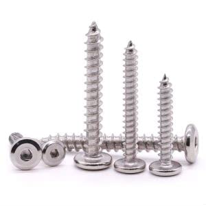 EASTLO M5 x 25mm Flat Socket Head Self Tapping Screws, 304 Stainless Steel 18-8, Hex Drive, Corrosion Resistant Screws for Wood, Sheet Metal and More, Pack of 50 - Image 5