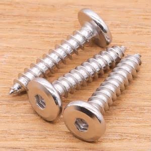 EASTLO M5 x 25mm Flat Socket Head Self Tapping Screws, 304 Stainless Steel 18-8, Hex Drive, Corrosion Resistant Screws for Wood, Sheet Metal and More, Pack of 50 - Image 2